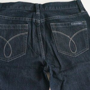 Calvin Klein Women's Jeans Color Navy Mid-Rise Straight Leg Size 26/2